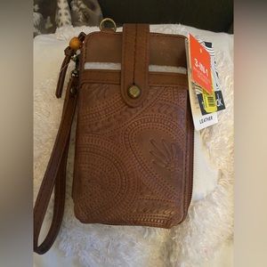 The Sak Leather Iris North/South Crossbody